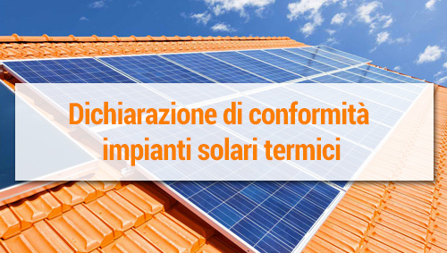 Aggiornamento MarioDOC: nuovo modulo dichiarazione di conformità impianti solare termico